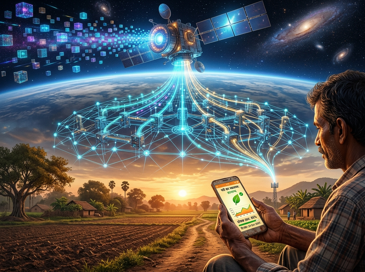 Spaceborne AI to Smallholder Edge